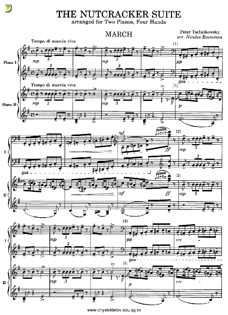 Nutcracker Op.71 芭蕾舞剧《胡桃夹子》（改编双钢琴版·第二部分）