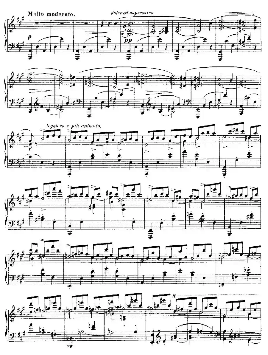 4 Valses Caprice（4首随想圆舞曲）（No. 1 in A）