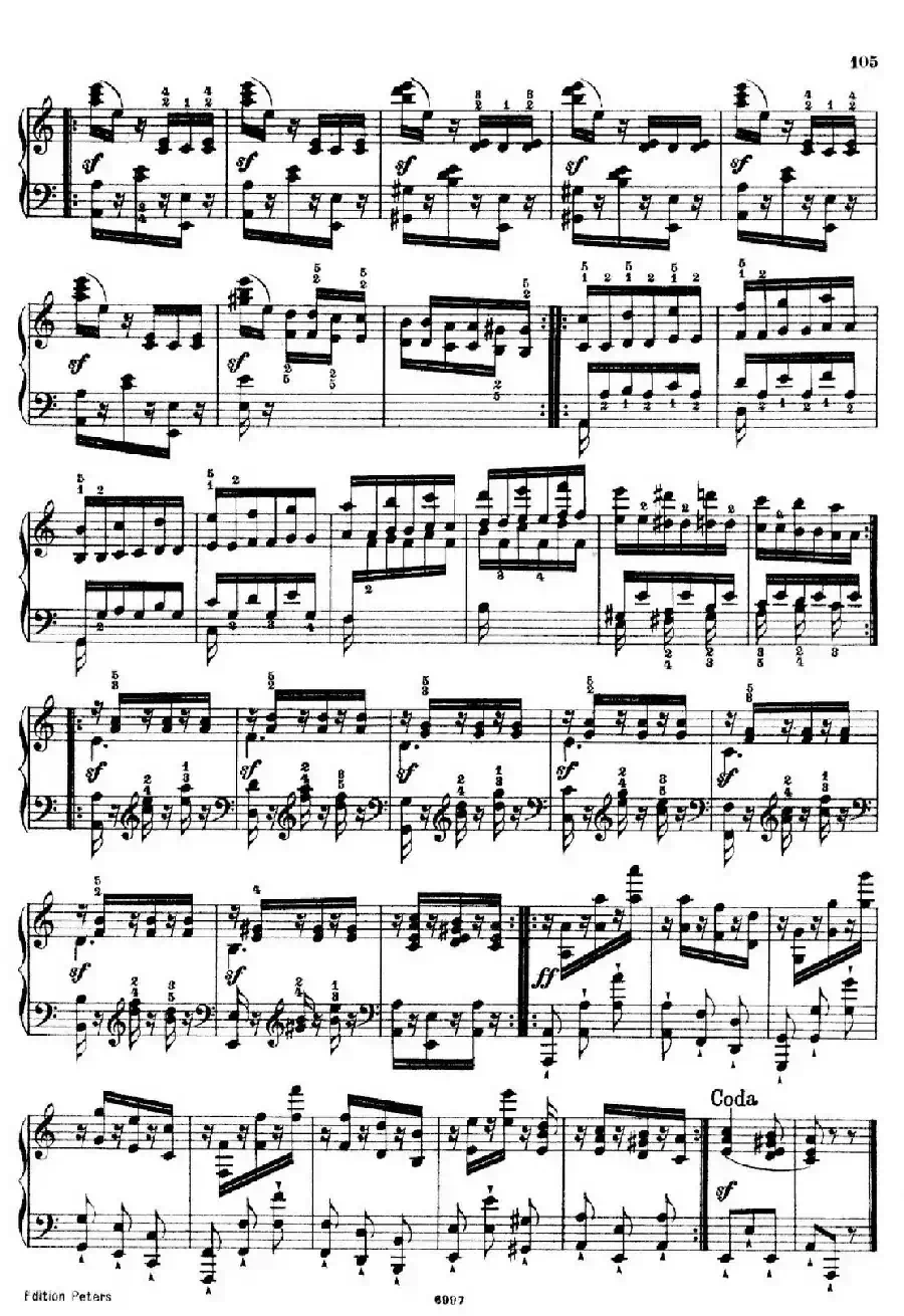 School of the Virtuoso Op.365（60首钢琴高级练习曲·45）