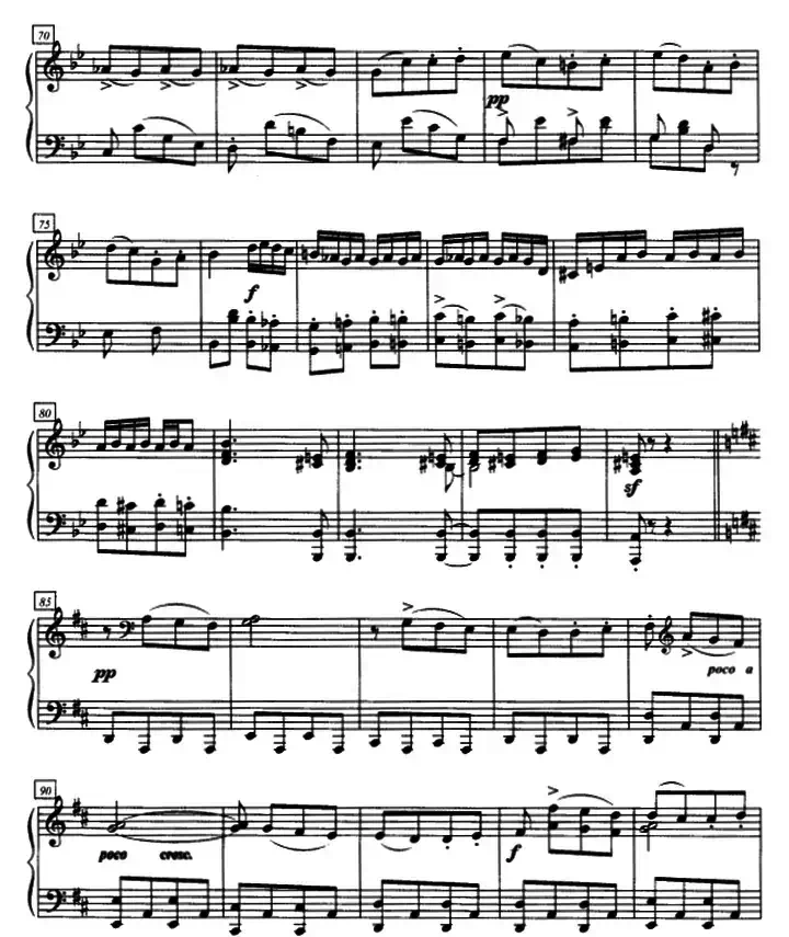 加洛普即兴曲（四手联弹、第二钢琴）