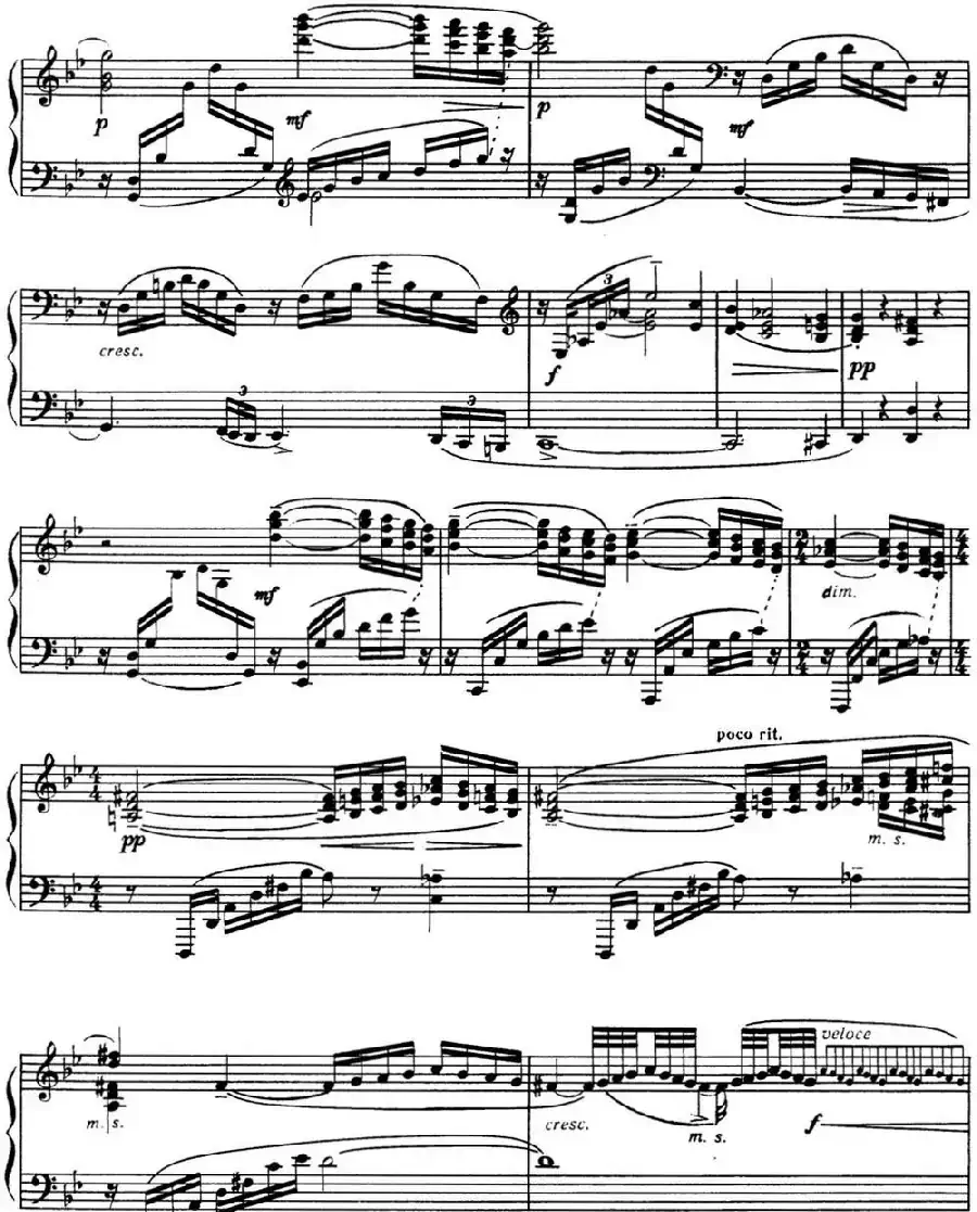 拉赫玛尼诺夫 音画练习曲7或8 Etudes tableaux Op.33 No.7