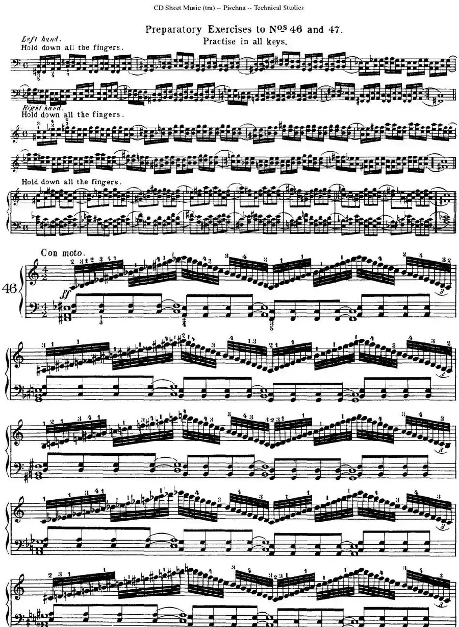 Technical Studies 60 Progressive Exercises （60首钢琴循序渐进练习曲 P81——90）