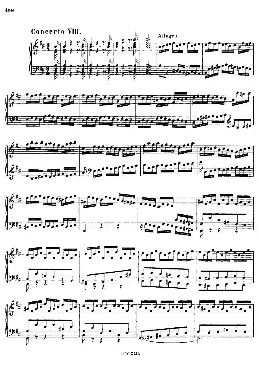 16 Concertos BWV 972-987（十六首为独奏古钢琴而作的协奏曲）（P41——50）
