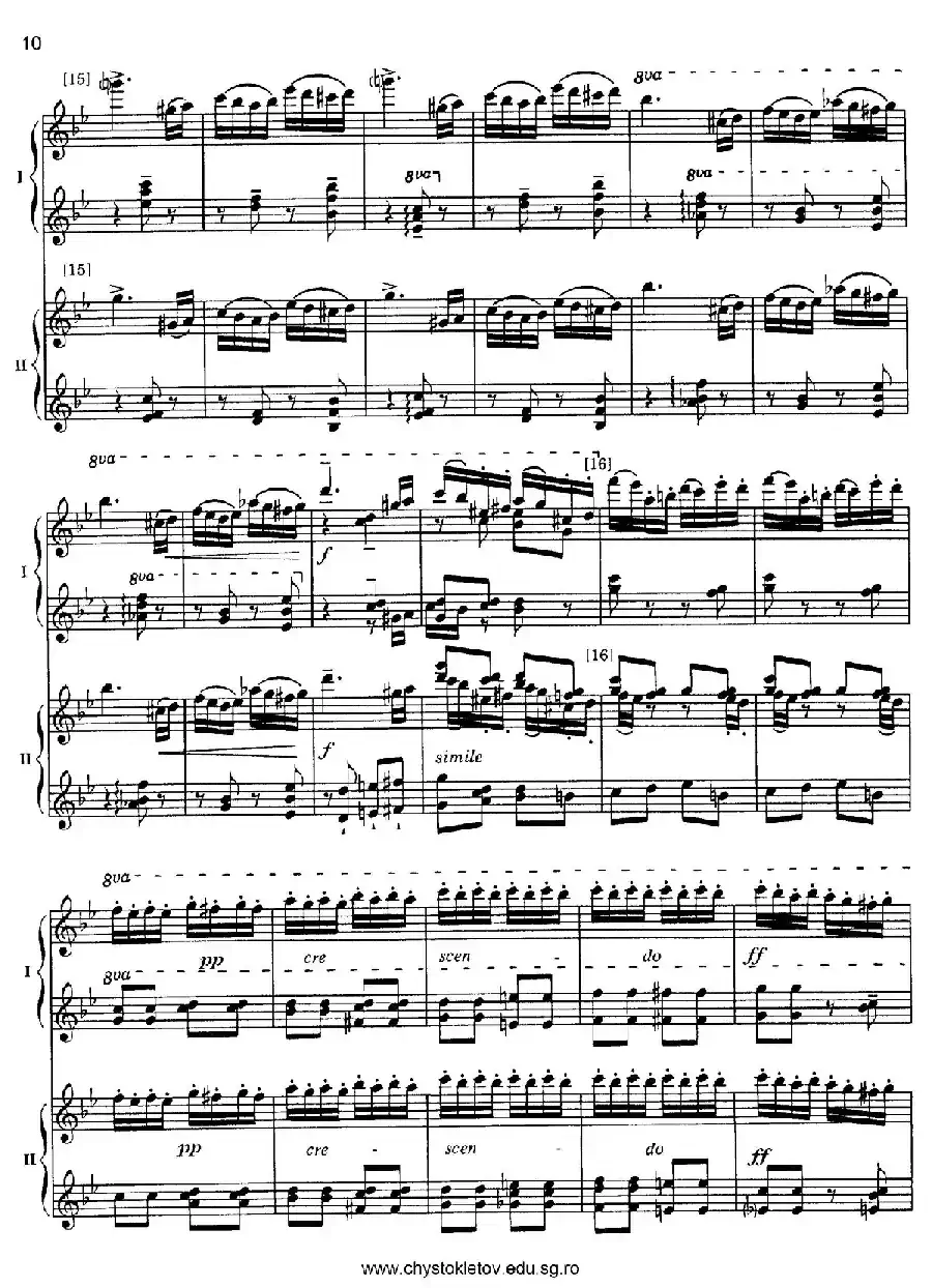 Nutcracker Op.71 芭蕾舞剧《胡桃夹子》（改编双钢琴版·第一部分）