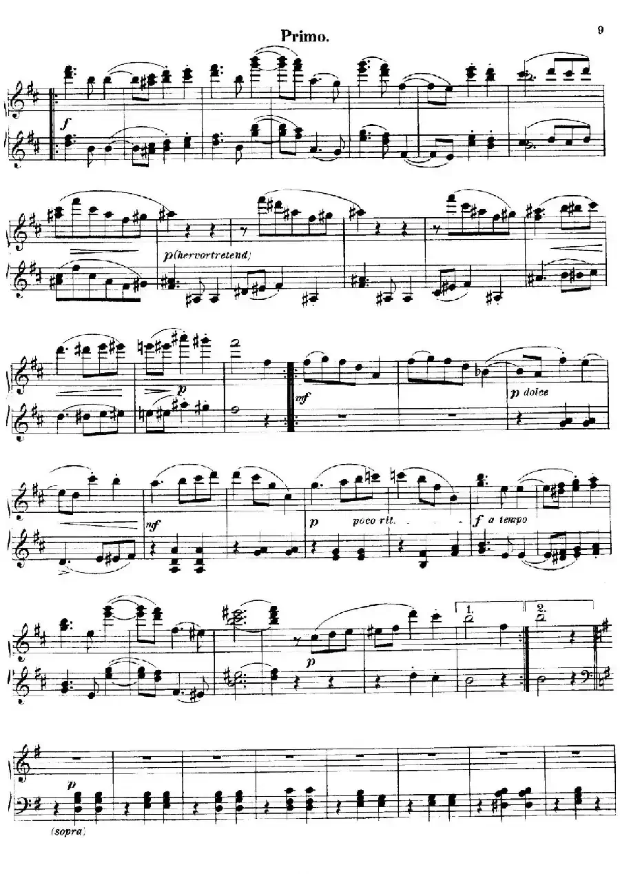 Walzer Op.3 - 4 hands（圆舞曲·四手联弹）