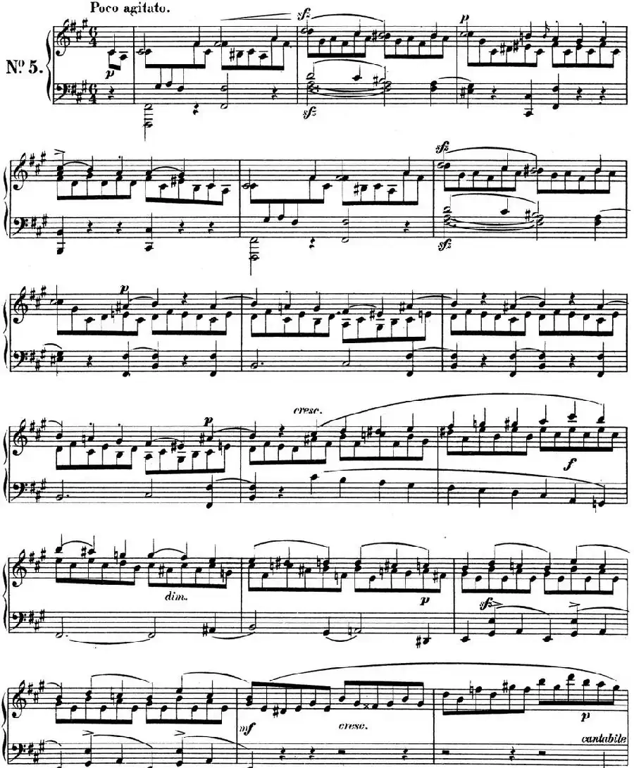 门德尔松无词歌Op.19(NO.5)