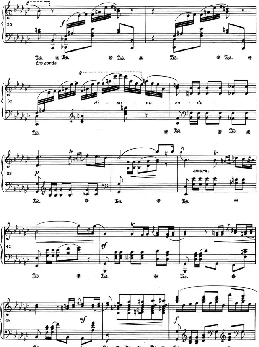 肖邦 波兰舞曲 Op.posth.P.1 No.8 降G大调