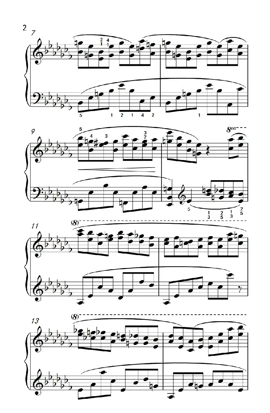 莫什科夫斯基 钢琴练习曲（第十三首）