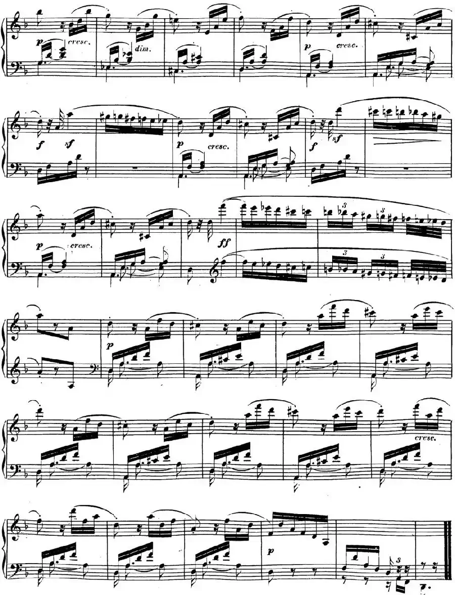 贝多芬钢琴奏鸣曲17 暴风雨 d小调 Op.31 No.2 D minor