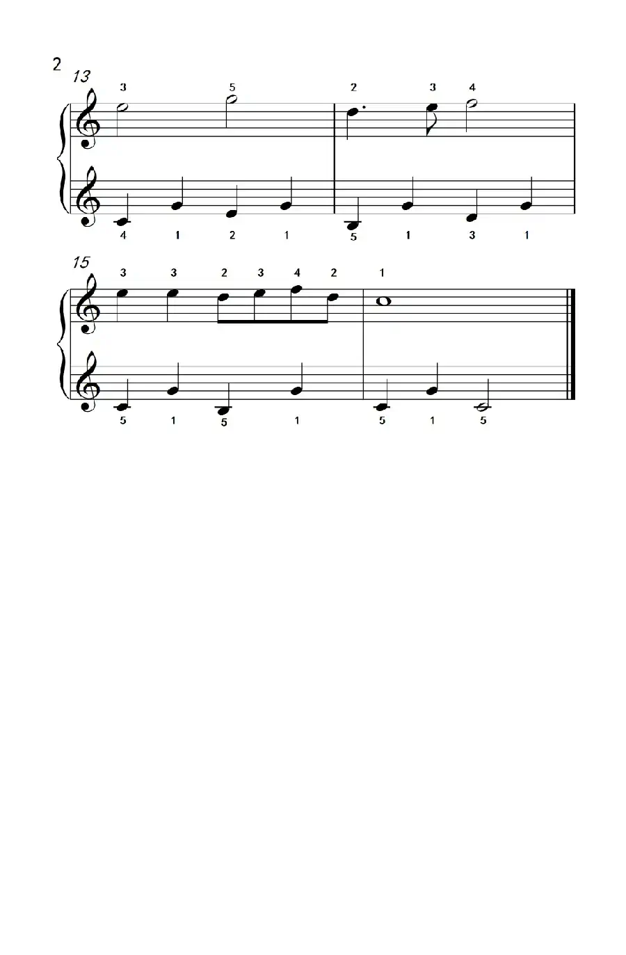 摇篮曲（老年大学 钢琴教程 1）