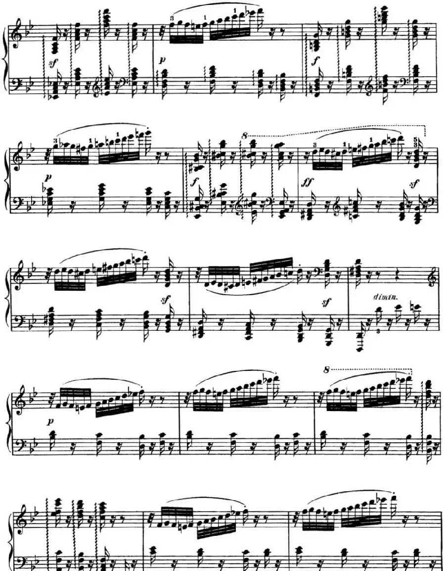 50首车尔尼Op.740钢琴手指灵巧技术练习曲(NO.13)