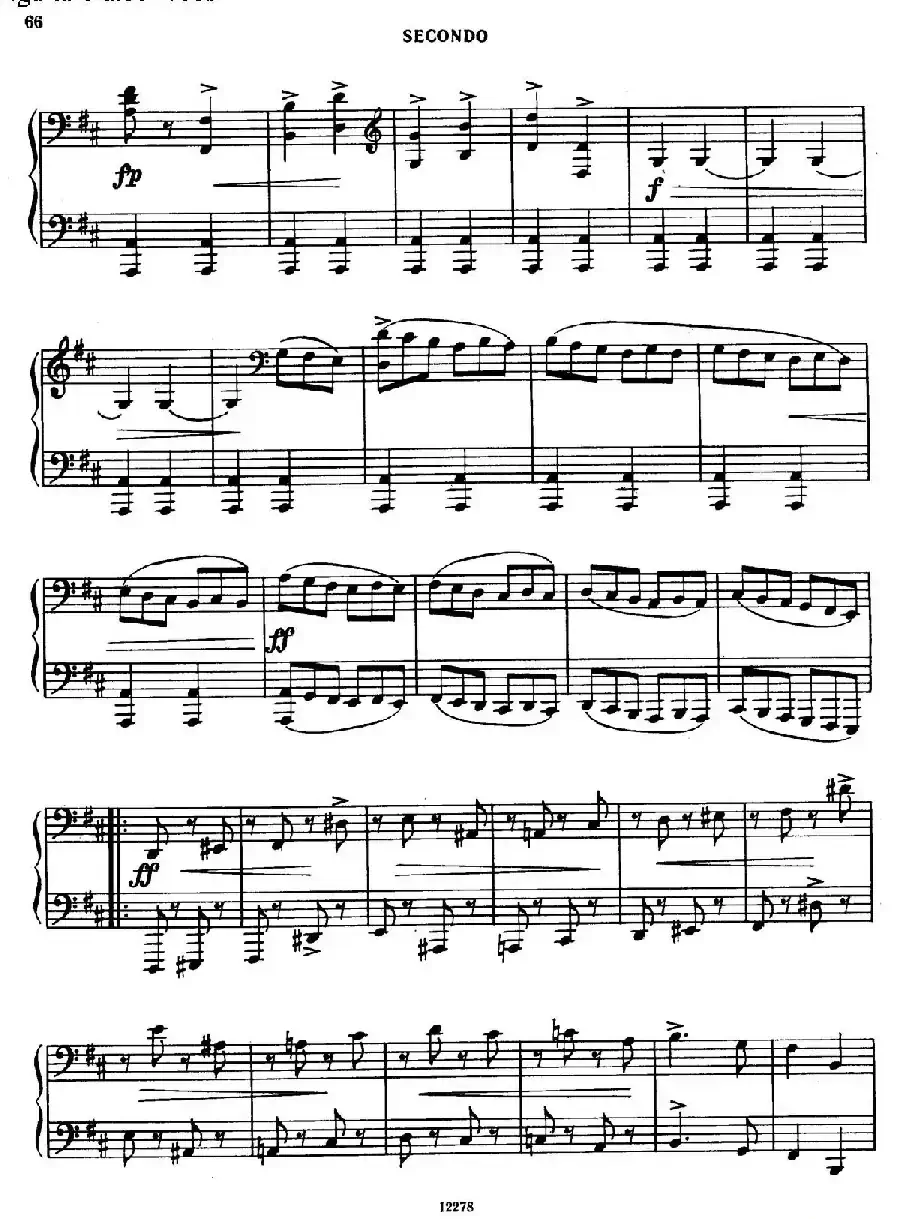 Tarantella in D Major（D大调塔兰泰拉舞曲·四手联弹）