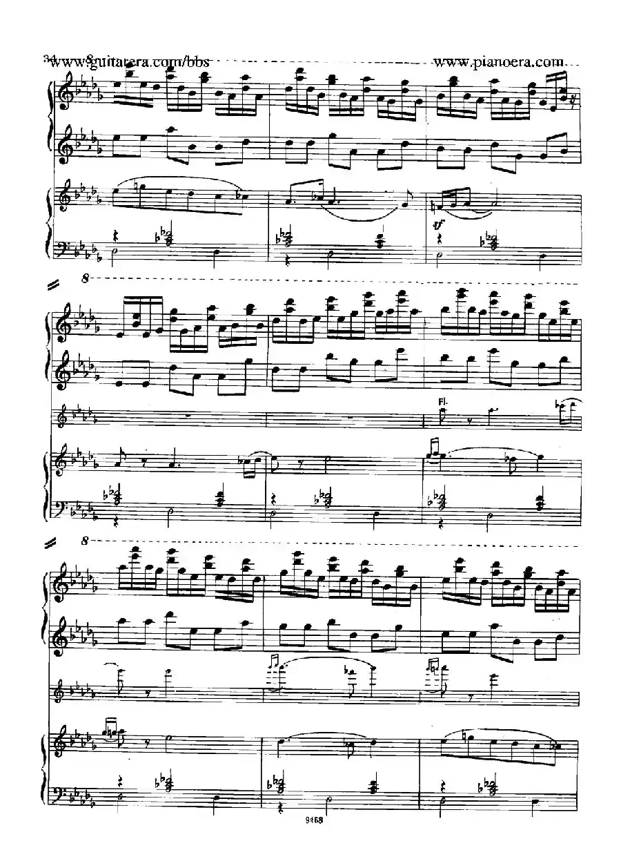 Piano Concerto in D-flat Major Op.37（降D大调钢琴协奏曲·Ⅰ·双钢琴）