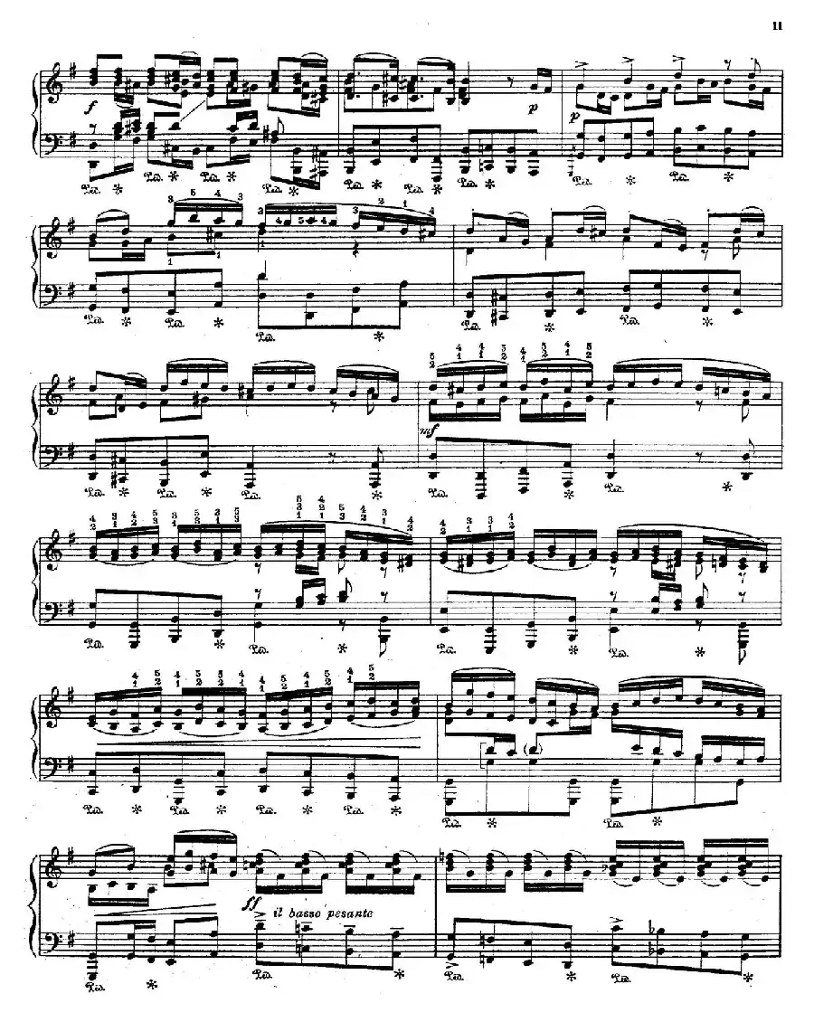 Brandenburg Concerto No.3 in G Major BWV.1048（G大调第三勃兰登堡协奏曲·钢琴独奏版）