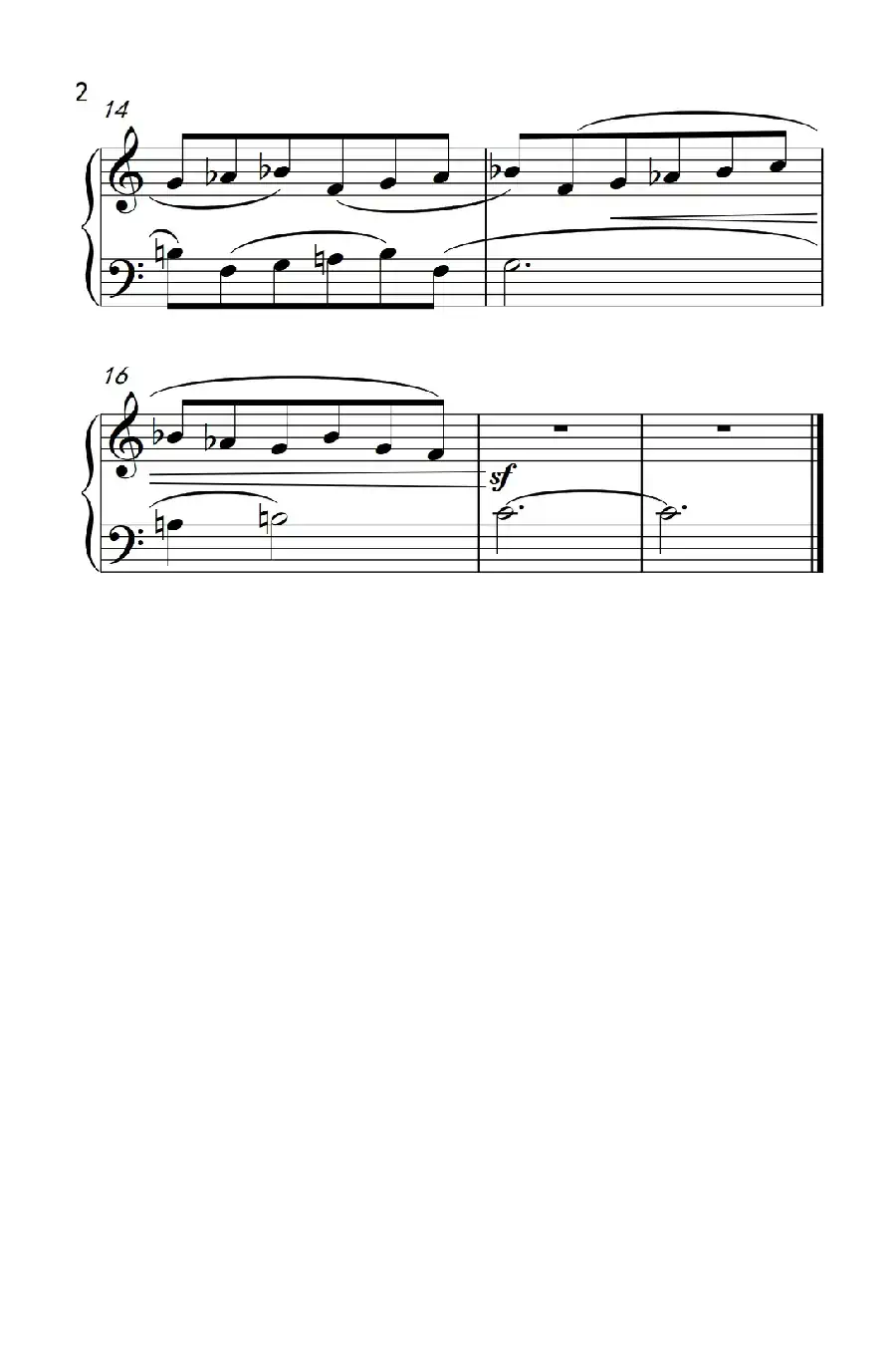 大调和小调（巴托克 小宇宙 钢琴教程 2）