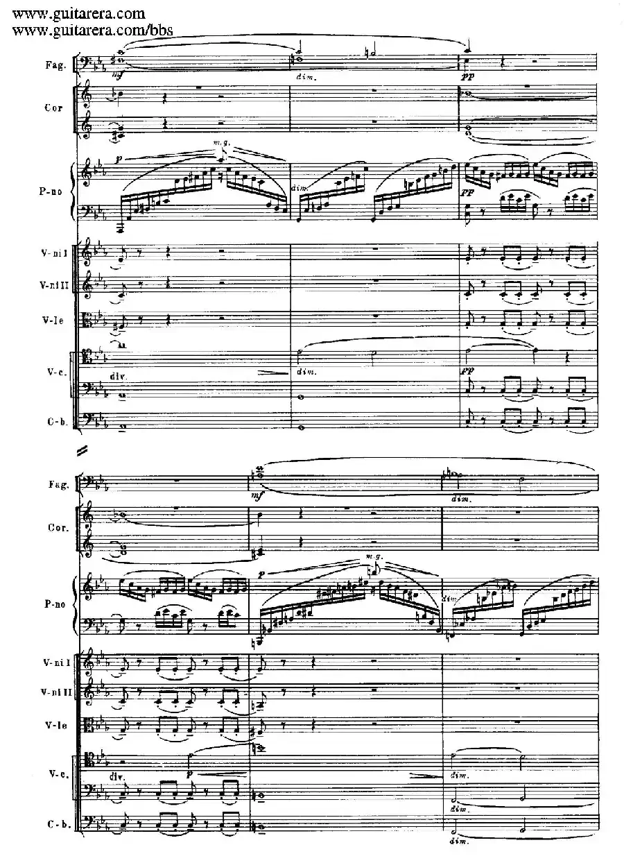c小调第二钢琴协奏曲 Op.18（总谱·P37——45）