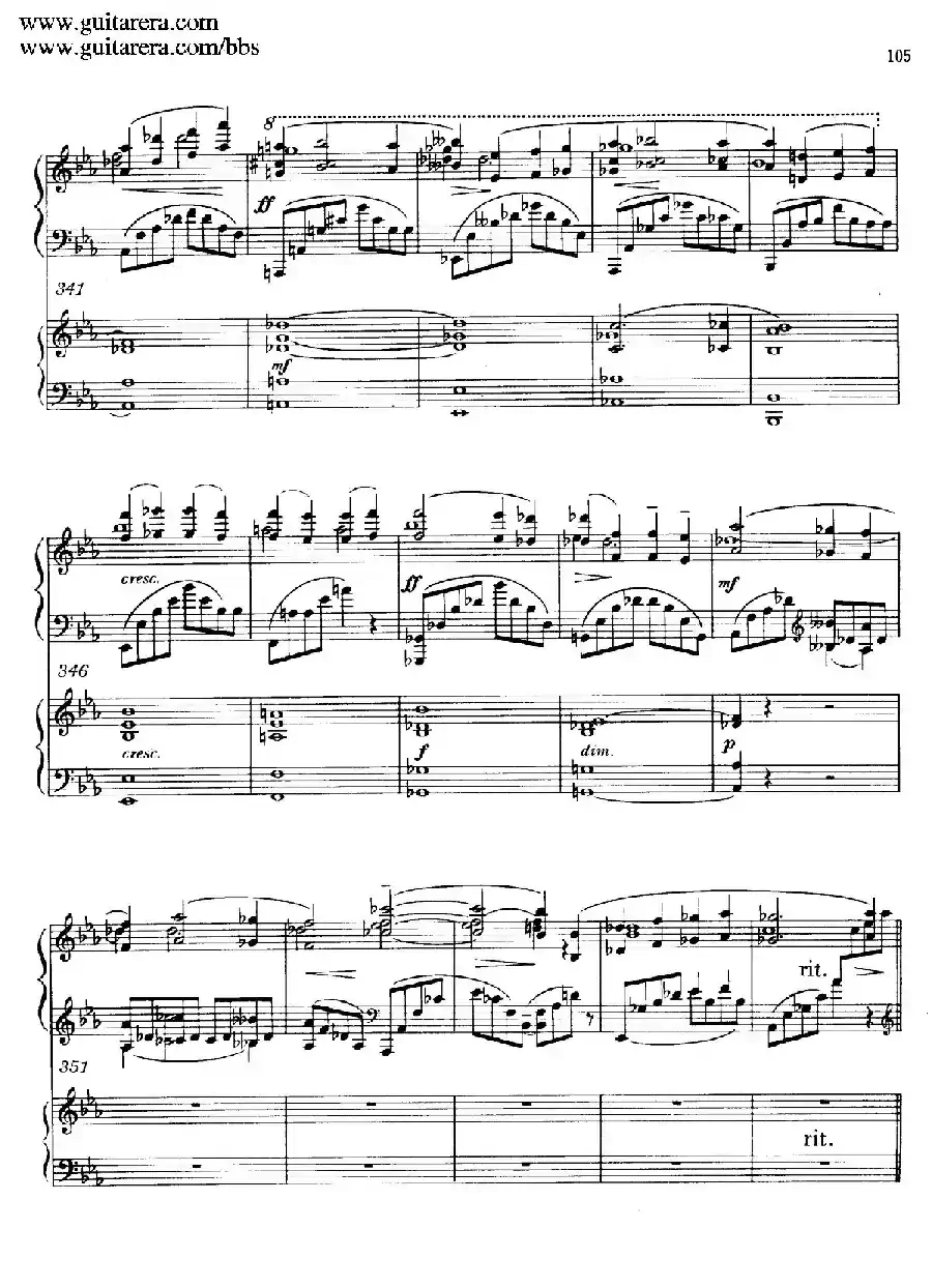 c小调第二钢琴协奏曲 Op.18（双钢琴·第三乐章）