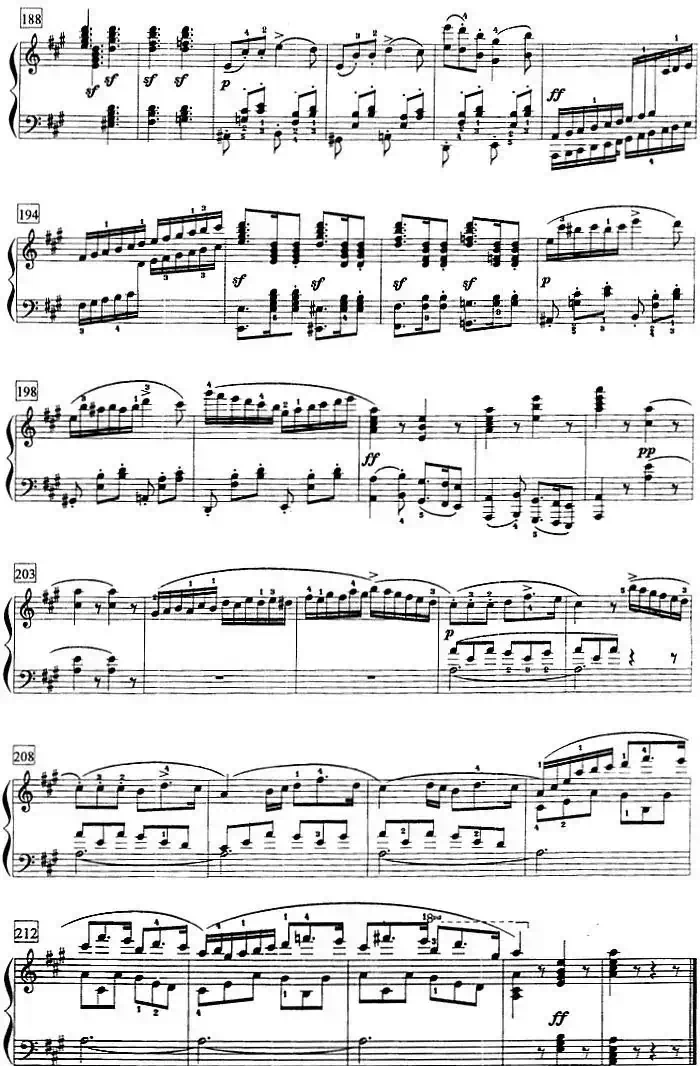 钢琴教程第八级 大型乐曲（A大调奏鸣曲 Op.120 第三乐章）