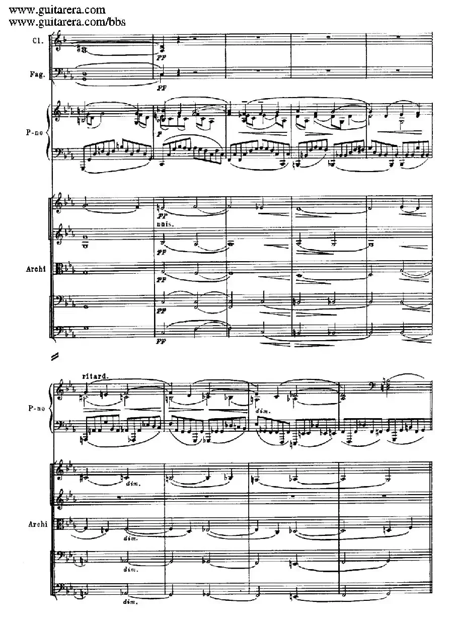 c小调第二钢琴协奏曲 Op.18（总谱·P37——45）