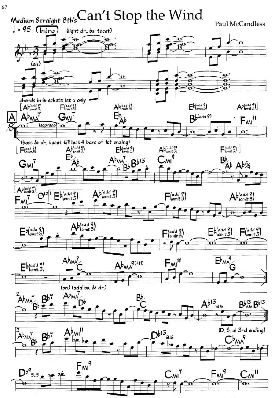 Can't Stop the Wind（爵士钢琴曲）