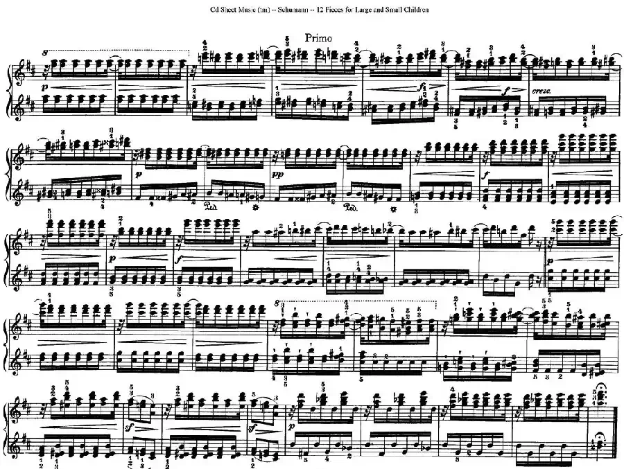 12首为孩子们而作的四手联弹曲 Op.85（四手联弹）（9）