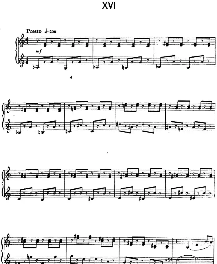 钢琴简易练习曲十六首（丁善德作品三十一号）