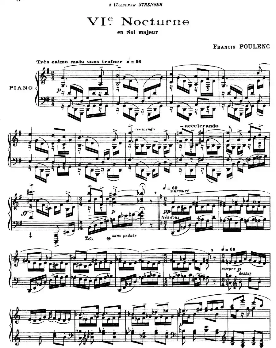 Eight Nocturnes （8首夜曲·Ⅵ）