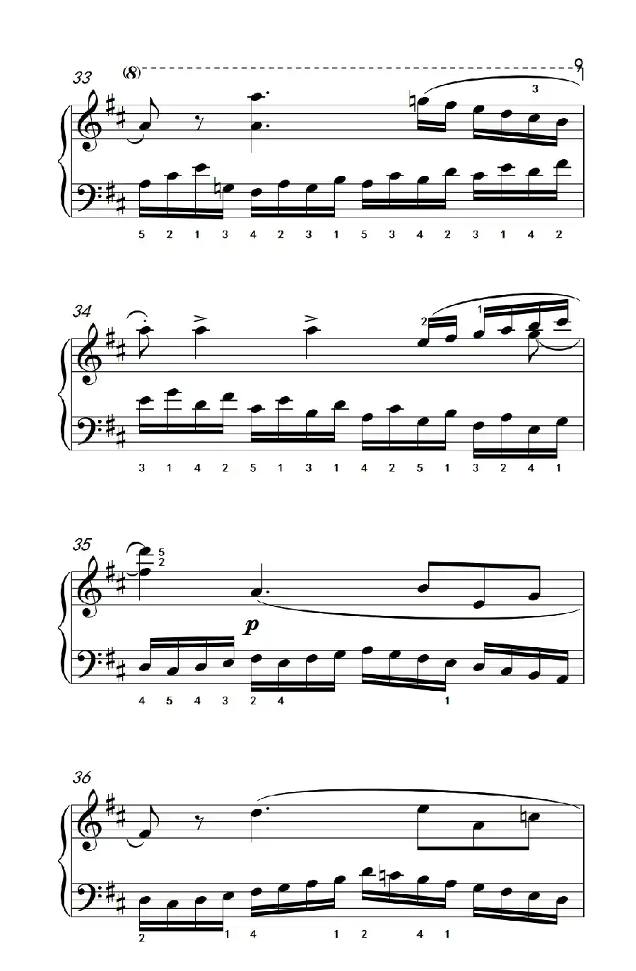 第八级2.练习曲 No.6 （中央音乐学院 钢琴（业余）考级教程 7-9级）