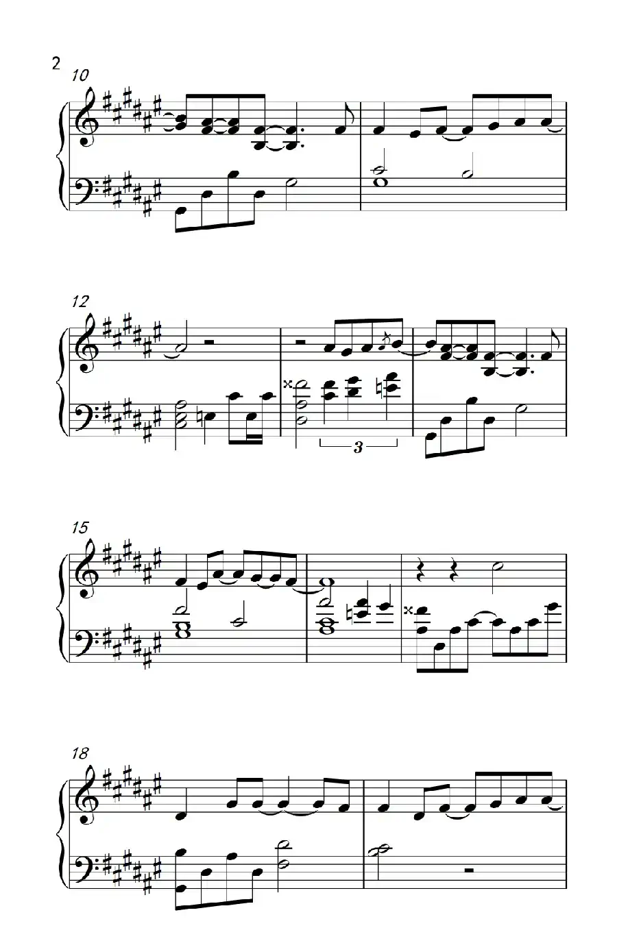 心酸(《弹吧音教》制谱版)