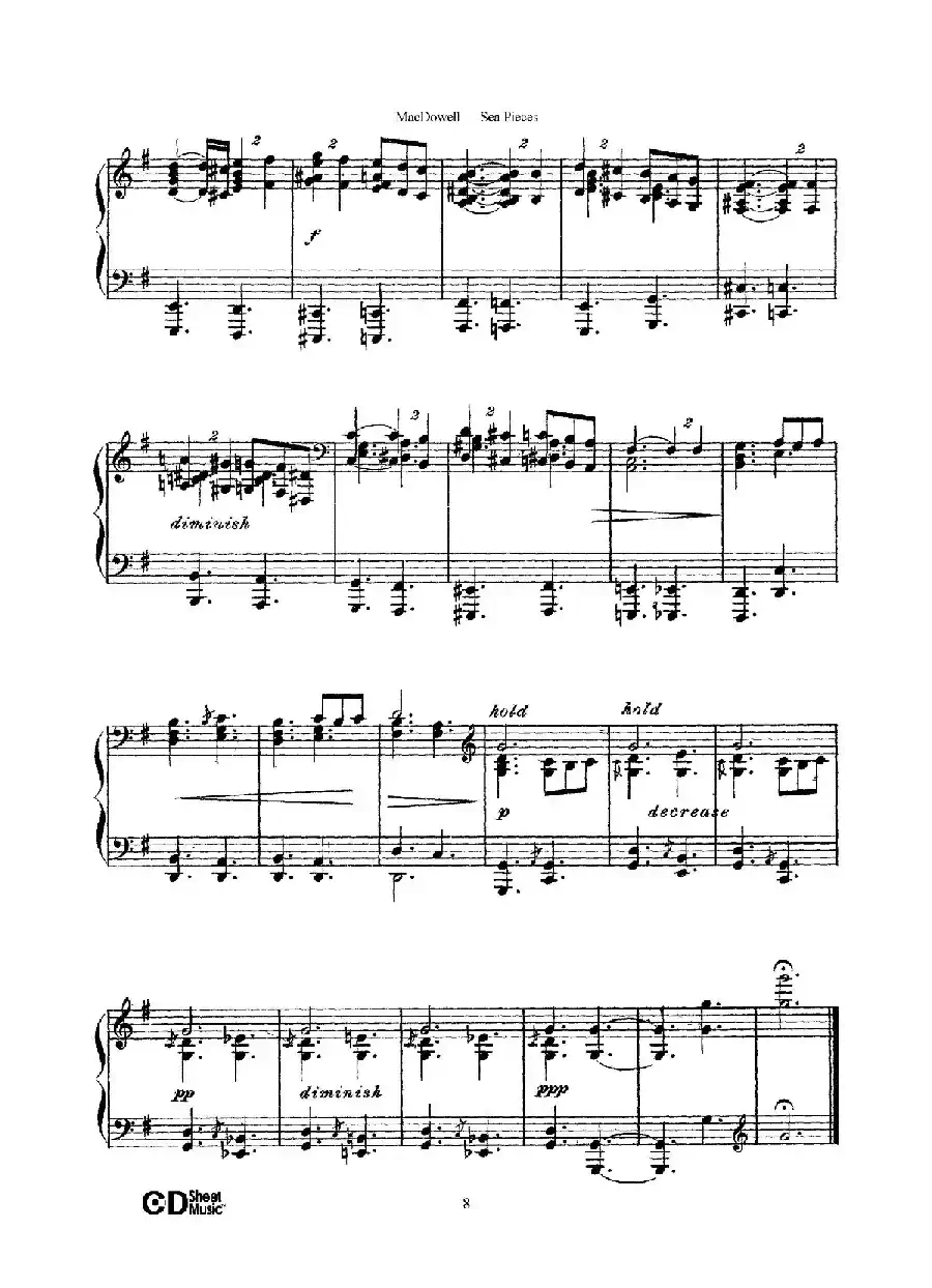海景 Sea Pieces Op.55（No.3）