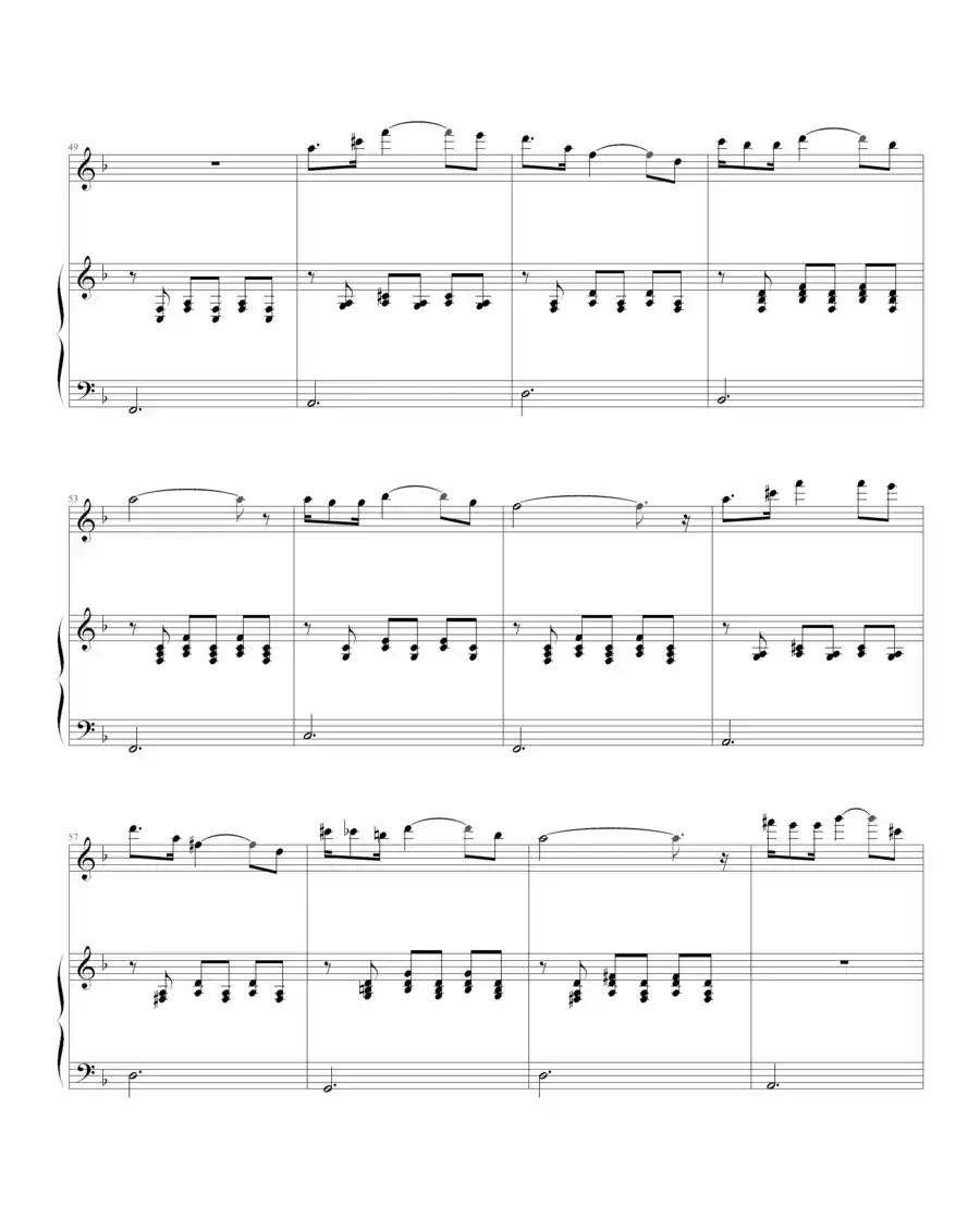 舒伯特小夜曲（钢琴伴奏谱）