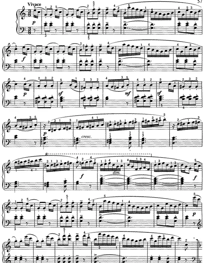不可不弹的世界钢琴名曲：小奏鸣曲Op.55-1