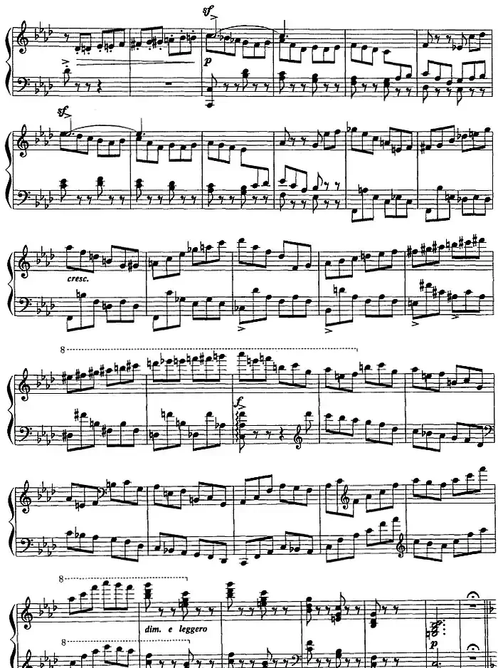 现代钢琴曲：7、即兴曲（Op.31，No.27）