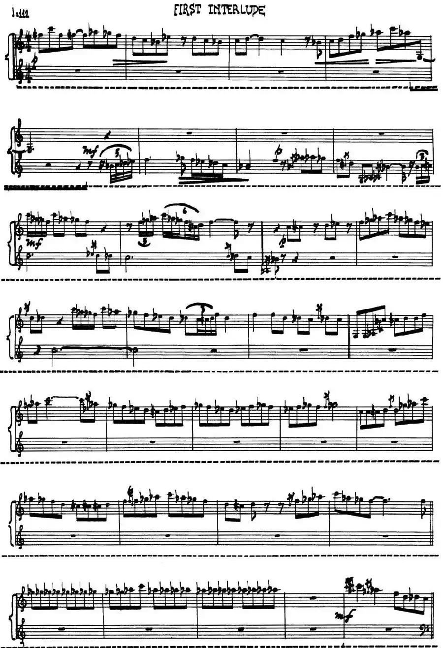 为加料钢琴而作的奏鸣曲与间奏曲（EIRST INTERLUDE）