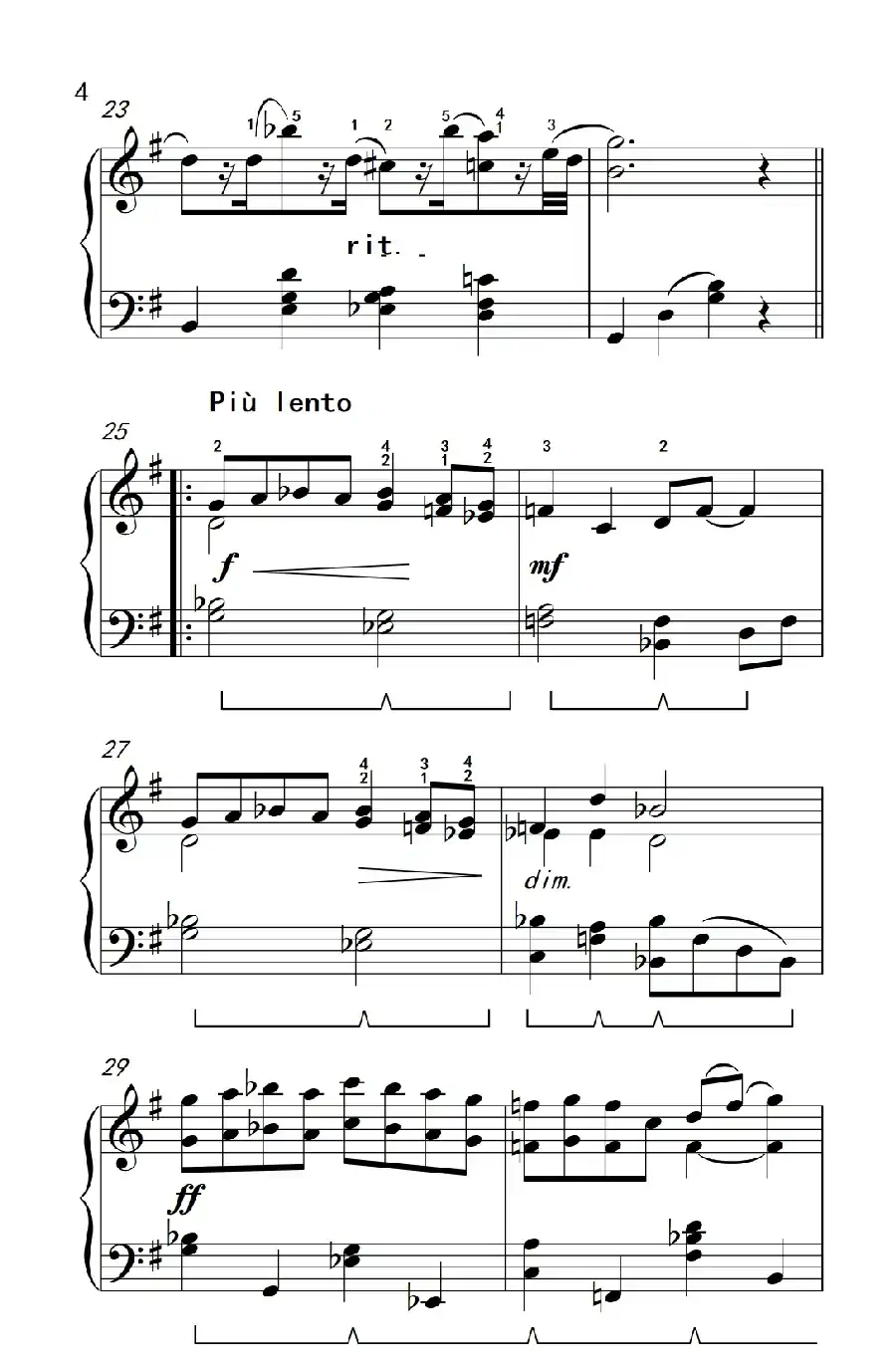 幽默曲（约翰·汤普森 成人钢琴教程 第三册）