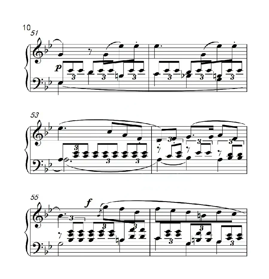 第六级 浮云(中国音乐学院钢琴考级作品1~6级)