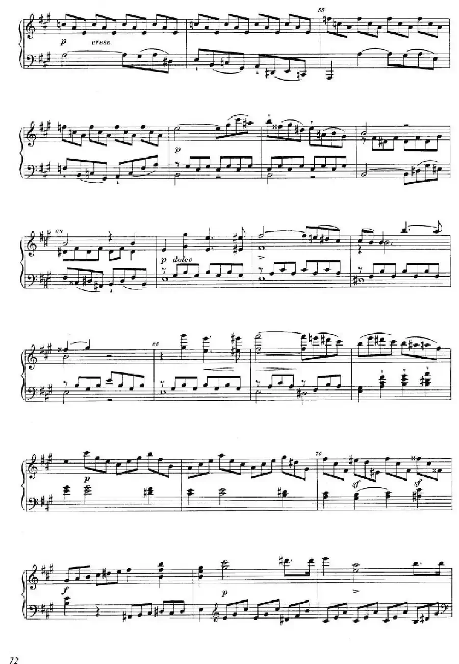 A大调钢琴大奏鸣曲（Grobe Sonate in A Major WWV 26）