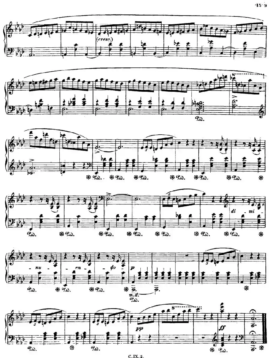 Valse brillante Op34 No1（降A大调华丽圆舞曲Op.34-1 ）