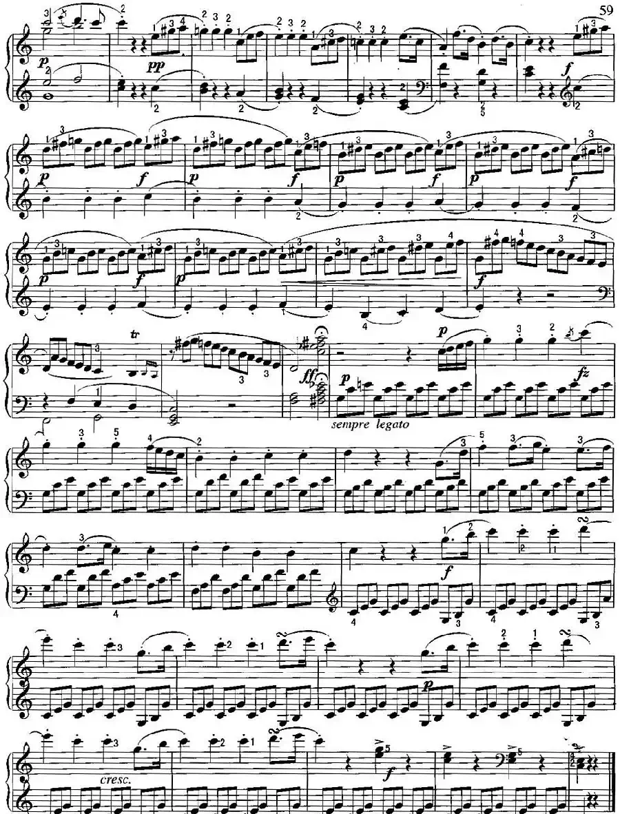 不可不弹的世界钢琴名曲：奏鸣曲（C大调）