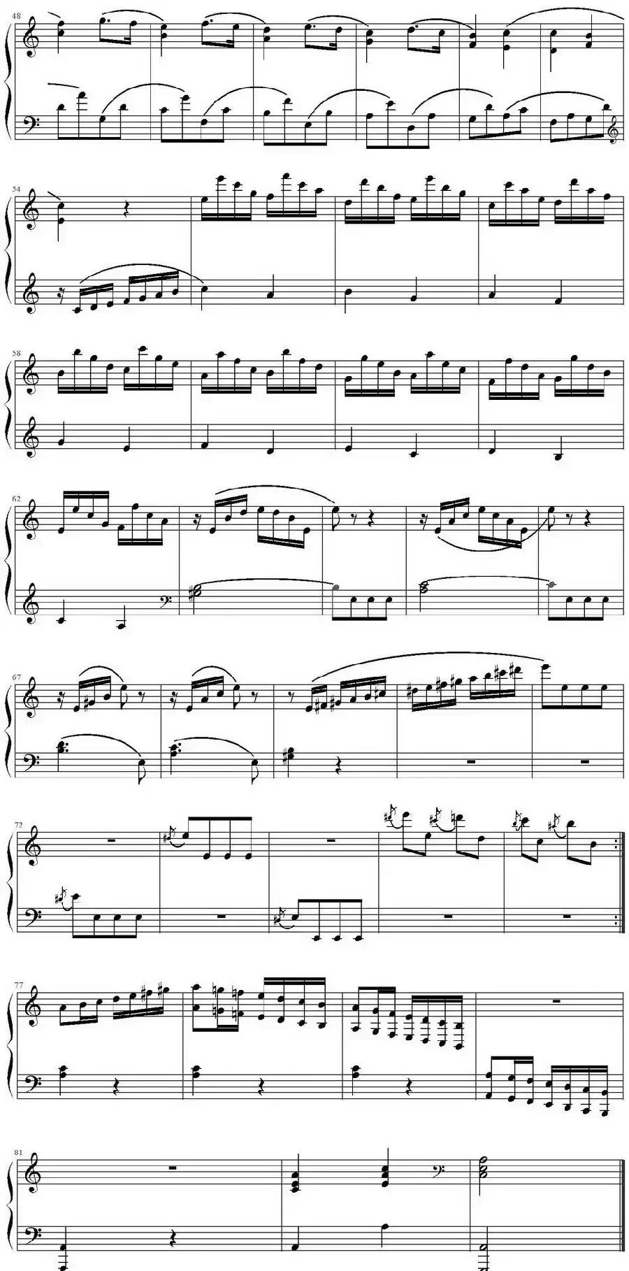 库劳A小调小奏鸣曲Op.88,NO.3