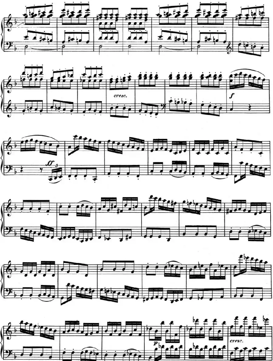 贝多芬钢琴奏鸣曲06 F大调 Op.10 No.2 F major