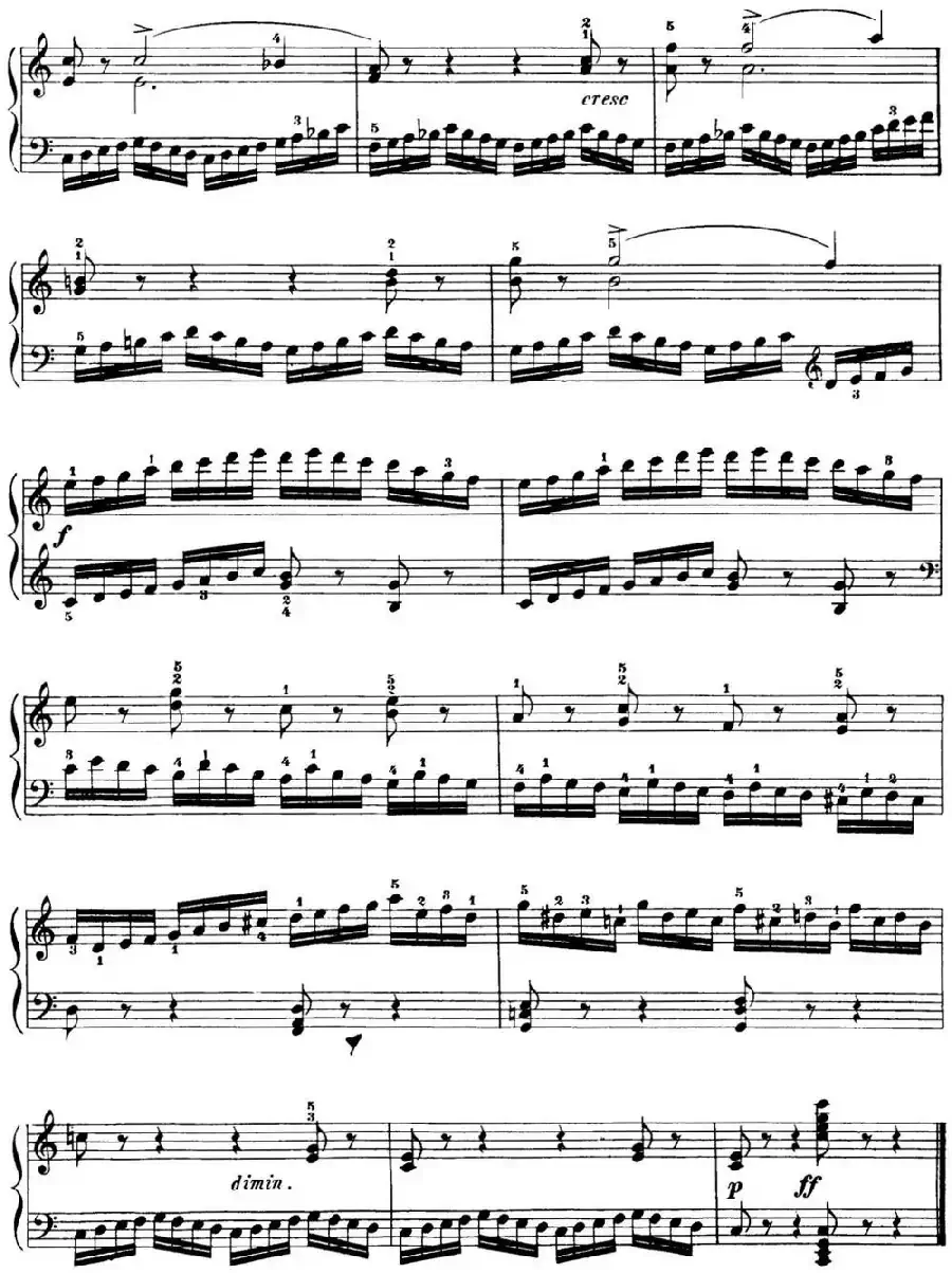 40首车尔尼Op.299钢琴快速练习曲（NO.9）