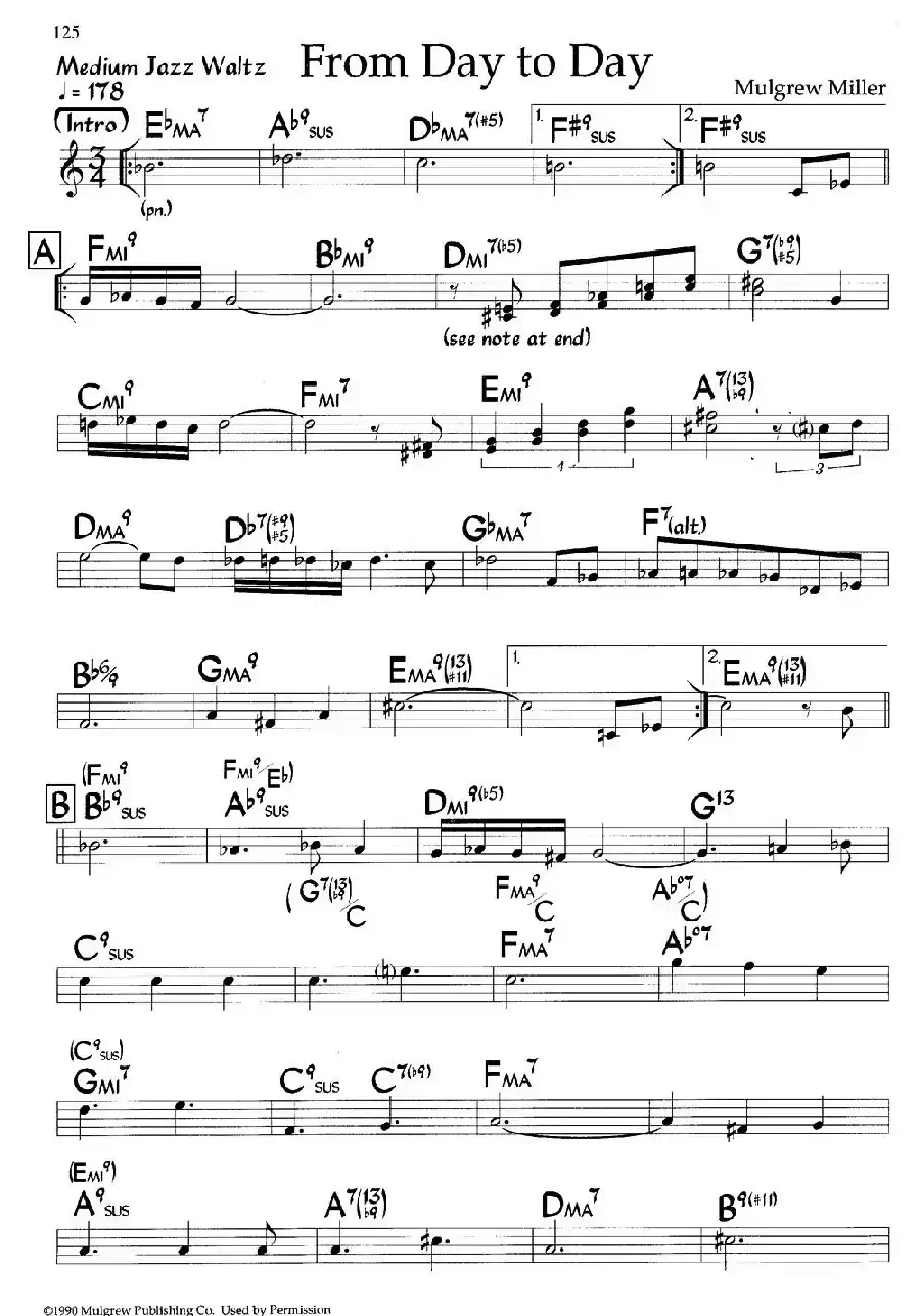 From Day to Day（爵士钢琴曲）