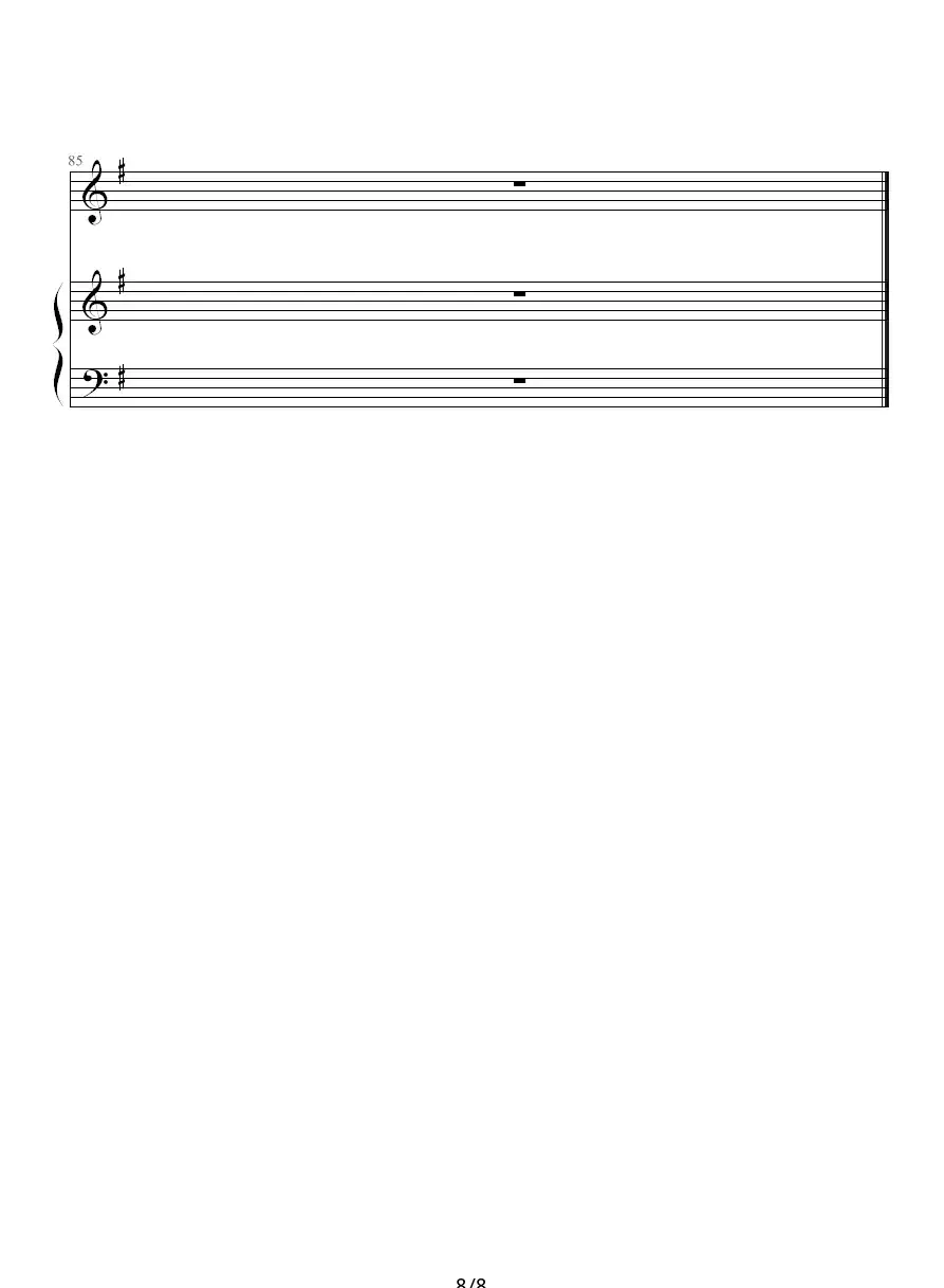 Ending（钢琴伴奏谱）