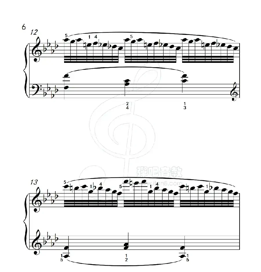 练习曲 13(克拉莫钢琴练习曲60首)