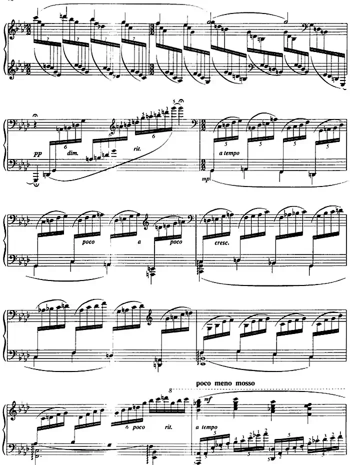 前奏曲六首·(2)幽谷潺音