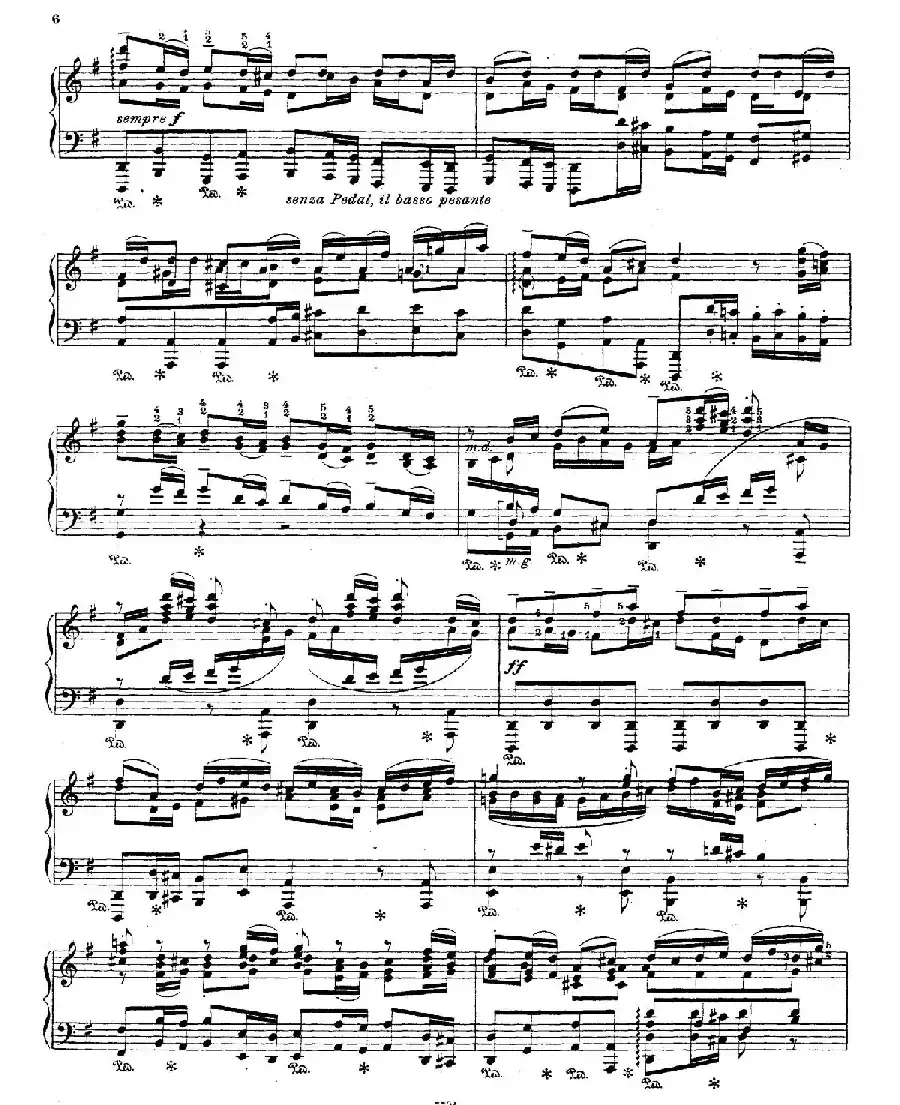 Brandenburg Concerto No.3 in G Major BWV.1048（G大调第三勃兰登堡协奏曲·钢琴独奏版）