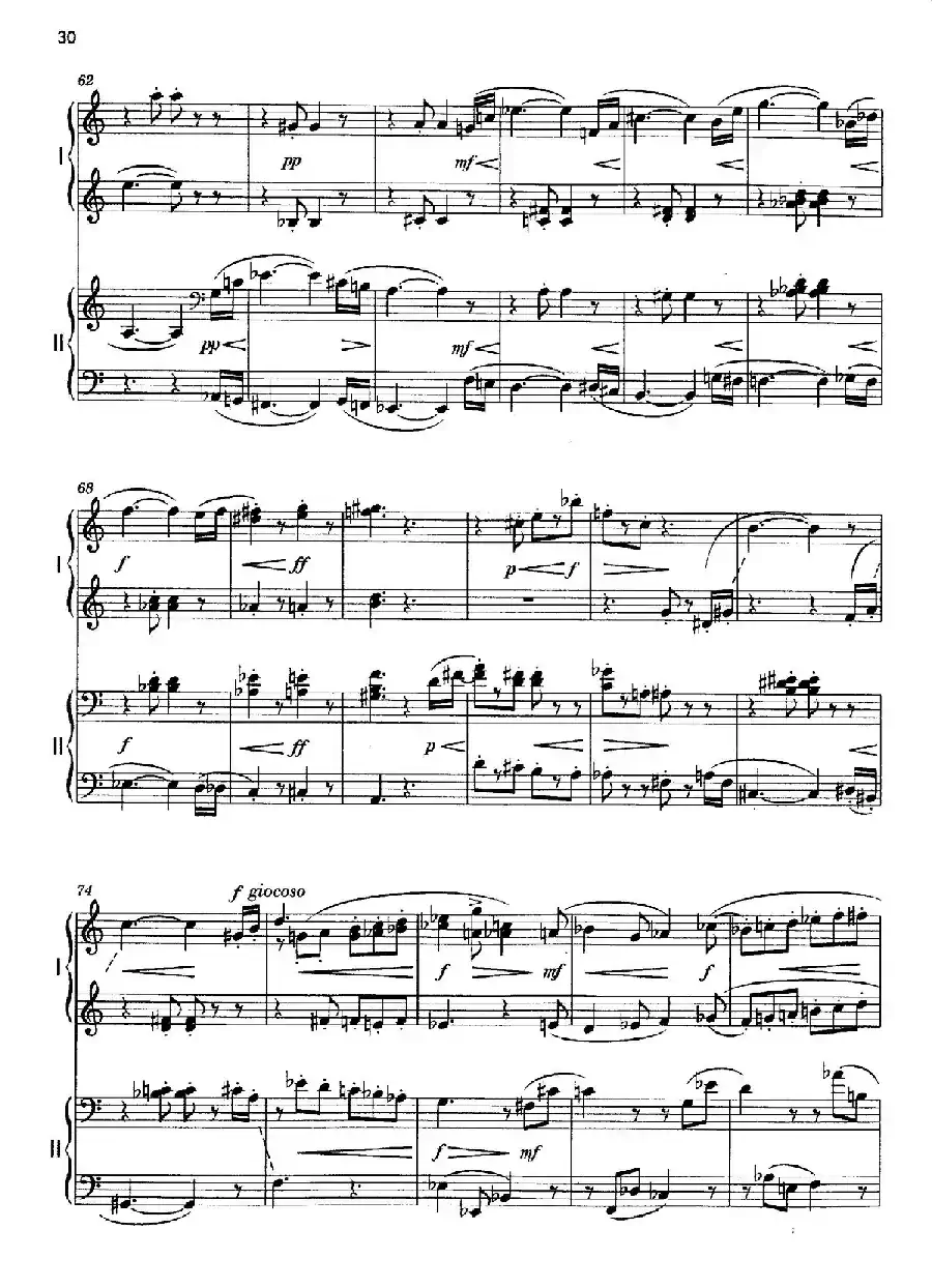 Vier Bagatellen Op.70（4首小品·Ⅳ·四手联弹）
