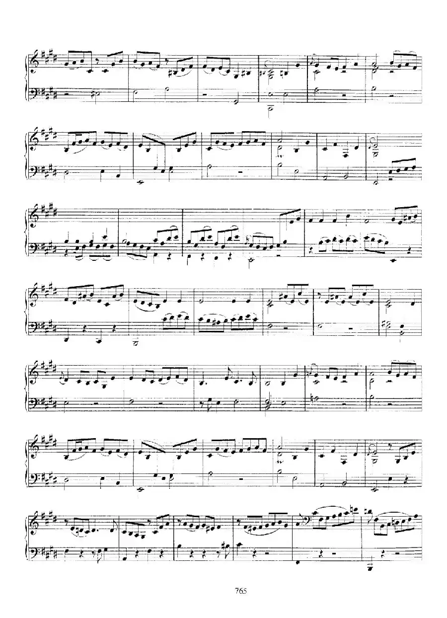 Partita in E Major BWV 1006a（E大调第三无伴奏小提琴组曲·钢琴独奏版）