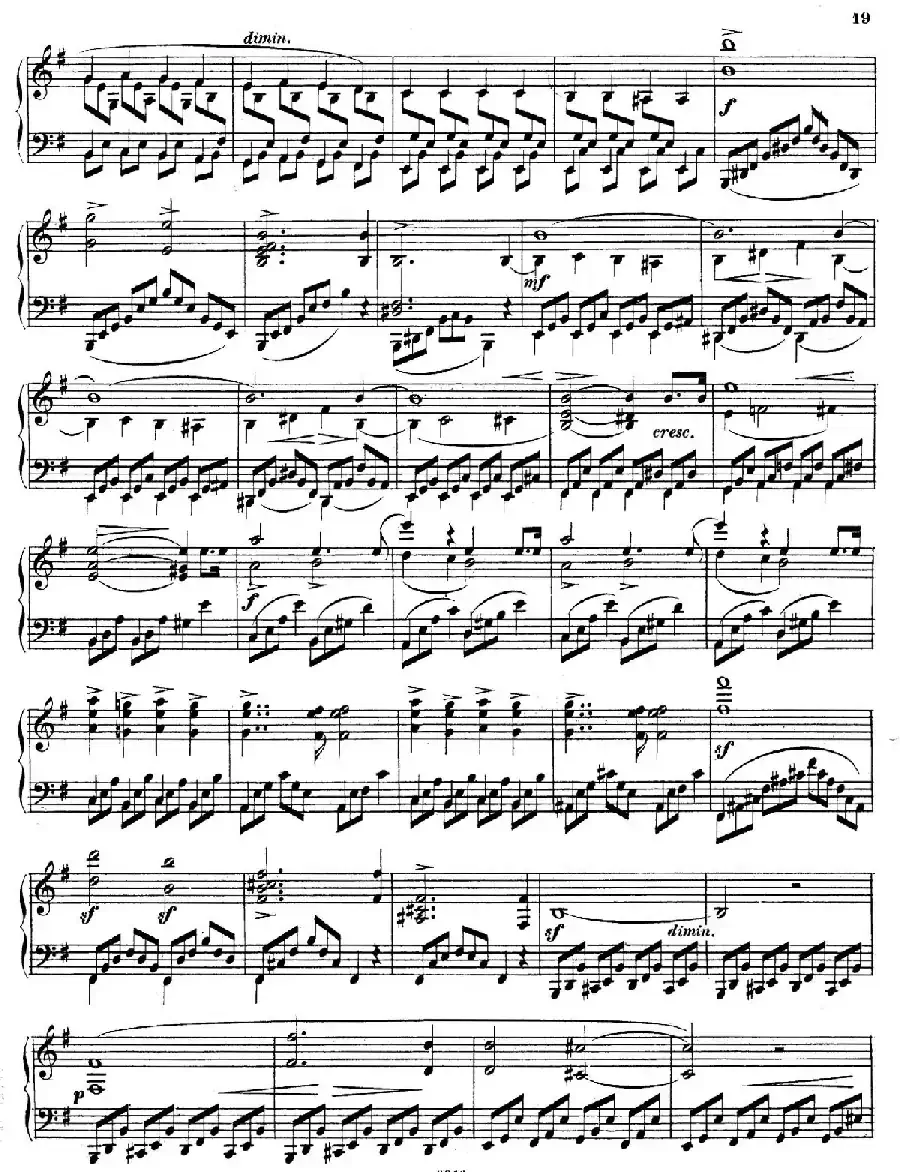 Piano Sonata in e Minor Op.28（e小调钢琴奏鸣曲）